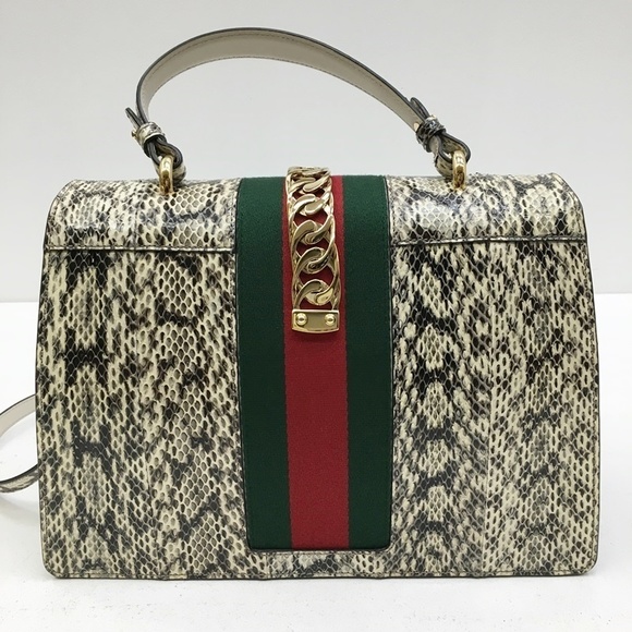 Gucci Python 2WAY Handbag Black - Picture 3 of 14